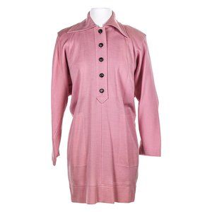 Yves Saint Laurent Rive Gauche Shirt Dress 36 Pink
